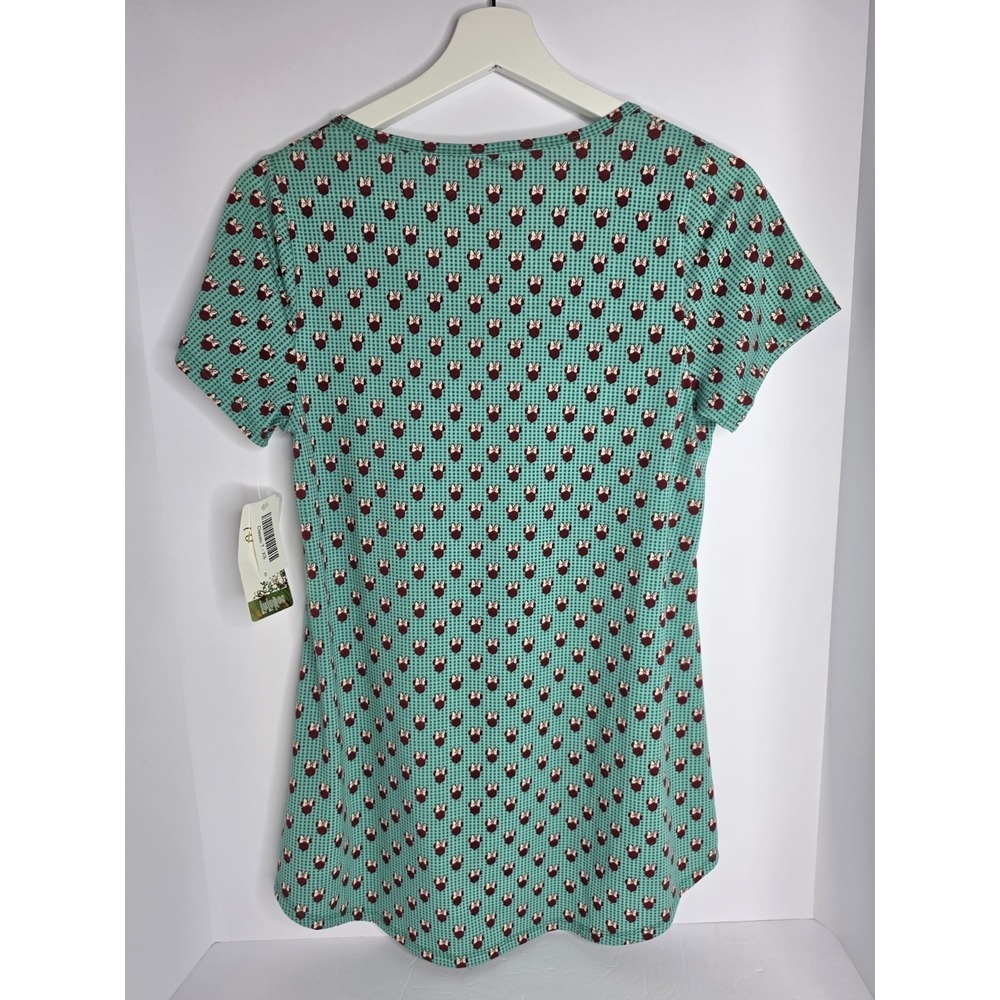 LuLaRoe Classic T DISNEY In Mint Green/Teal Minnie Mouse Polka Dot SZ: XSM NWT - Picture 2 of 7
